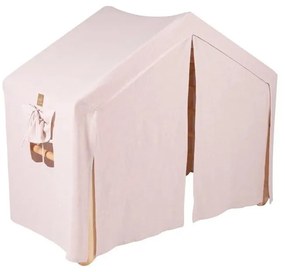 Розов/естествен пиклер триъгълник от масивен бор 112x61x94 cm Montessori – Meowbaby