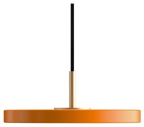 Оранжево LED висящо осветително тяло с метален абажур ø 15 cm Asteria Micro – UMAGE