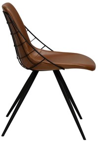 Стол за хранене от кафява изкуствена кожа Sway - DAN-FORM Denmark