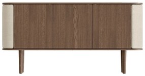 Нисък дъбов скрин в кафяво-бежово 150x75 cm Treasures - UMAGE