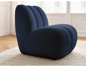 Тъмносиньо кресло от прежда с примки от букле Janissaire – Bobochic Paris