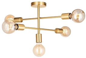 Endon 98786 - Люстра на прът SOHAN 5xE27/10W/230V месинг