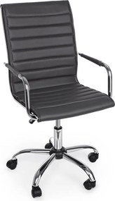 Тъмносив офис стол от имитация на кожа Perth – Yes Everyday