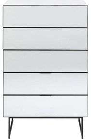 Арт.86805 Скрин Soran 5 Drawers Black 65x114cm