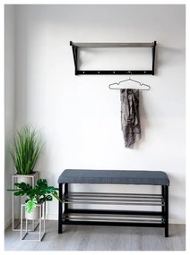Сива стойка за обувки за сядане Padova – House Nordic
