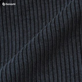 Разтегателен диван от велур в черно и антрацит 244 см Base – Karup Design