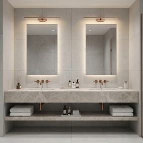LED аплик за баня APP1896-1W 60 cm BRUSH COPPER