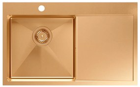 Стоманена мивка RUSSEL 111 Copper