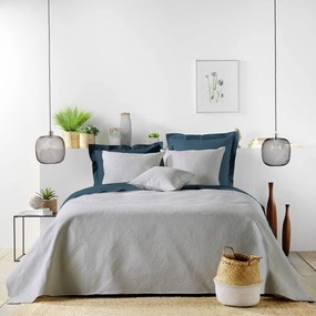 Сиво комплект шалте и калъфка за възглавница от микрофибър 240x260 cm Romane – douceur d'intérieur