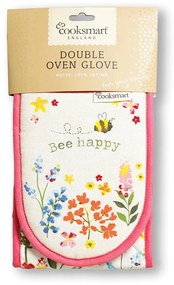 Двойна памучна кухненска ръкавица Be Happy Bee Happy - Cooksmart ®