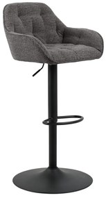 Тъмносиви бар столове с въртящ се механизъм в комплект от 2 броя 109 см Brooke - Actona