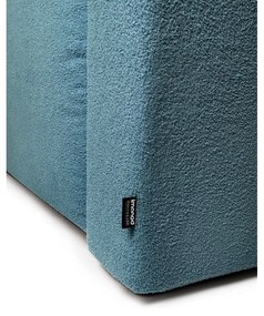 Син разтегателен ъглов диван от букле (ляв ъгъл) Quinoa – Bonami Selection