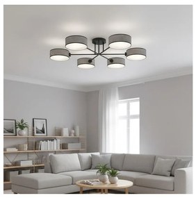 Плафонен полилей MAGA 6xE14/10W/230V сив