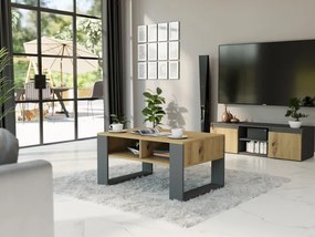 Модерна масичка за кафе 58 x 90 x 55 cm Бял