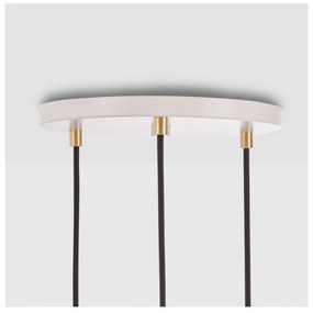 Димируемо висящо осветително тяло в бяло-натурален цвят ø 25 cm - tala