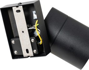 Външен аплик черен AR70 регулируем IP44 - Solo