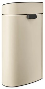 Кош за боклук Brabantia Touch Bin New 1005543, 40 л, Плавно и безшумно отваряне, Голям отвор, Бежов