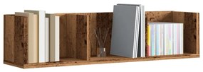 855948 vidaXL CD стенен рафт, старо дърво, 75x18x18 см, ПДЧ