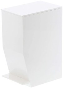 Бяло пластмасово кошче за боклук с педал 3,9 l Tower – YAMAZAKI
