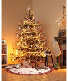 Червен кръгъл килим с коледен мотив със смес от памук ø 200 cm Toy's Delight Red Christmas – Villeroy&amp;Boch