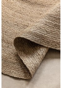 Сиво-бежов двустранен ютен кръгъл килим ø 100 cm Braided Grey – Hanse Home