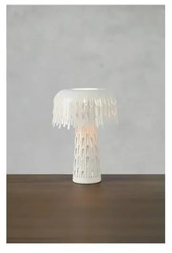 Бяла настолна лампа с метален абажур (височина 38 cm) Verbera – Markslöjd