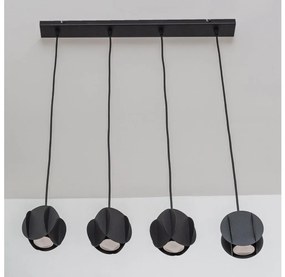 Полилей на кабел GAMBIT 4xGU10/10W/230V черен