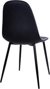 Sada 2 černých židlí s černými nohami House Nordic Stockholm