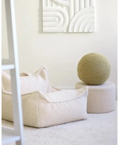 Зелена детска възглавница за диван от букле Ball – Wigiwama