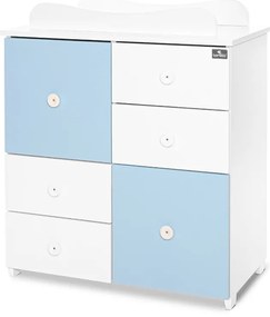 LORELLI Classic Шкаф с повивалник БЯЛО/ BABY BLUE