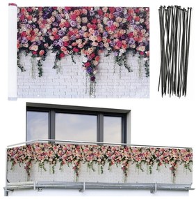 Параван за балкон 500x85 cm Roses - Maximex