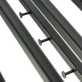 Черна метална стенна закачалка с рафт Marco – Spinder Design