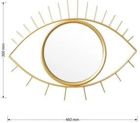 Огледало Око 233-000007 златист цвят