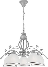 Полилей на верига RETRO II 5xE27/60W/230V, сребрист