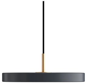 Антрацитно LED висящо осветително тяло с метален абажур ø 31 cm Asteria Mini - UMAGE