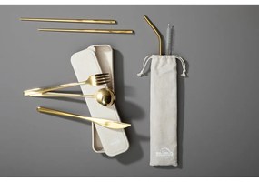 Прибори за хранене 6 бр. от неръждаема стомана в златисто Mimo – Premier Housewares