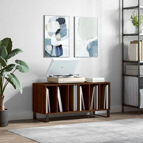 Sonata H Шкаф за винилови плочи кафяв дъб 100x38x48 см инженерно дърво
