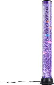 Тръбна лампа с балончета черна 90 см вкл. LED RGB - Zoop