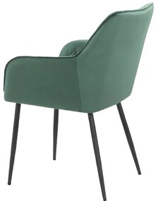 Зелени тапицирани трапезни столове в комплект 2 бр. Elvira – Støraa