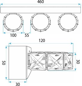 Аплик LED APP1939-3W GOLD