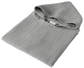 Сиво муселиново детско пончо Juno – Foutastic