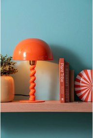 Оранжева настолна лампа с метален абажур (височина 39 cm) Prisa – Leitmotiv