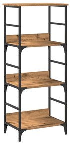857467 vidaXL Библиотека, дъб артизан, 50x33x117,5 см, инженерно дърво