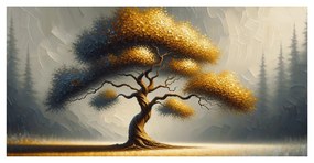 Картина на платно – Златното дърво на живота на поле