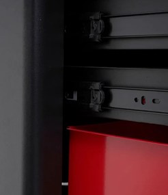Работническа количка за инструменти 299бр - 7 чекмеджета + шкаф KD1068