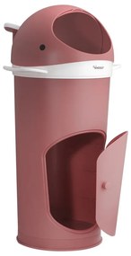 Тъмнорозово пластмасово кошче за пелени 25 l Whale – Kindsgut