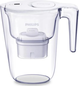 Филтрираща кана за вода Philips AWP2933WHT/58, 2.6 л, Дигитален таймер, Micro X-Clean, Бял