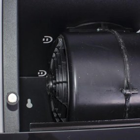 Абсорбатор Kumtel DA6-835-A0A, 142W, 650 м3/ч, 3 скорости, LED, Алуминиев филтър, Стъклен панел, Черен