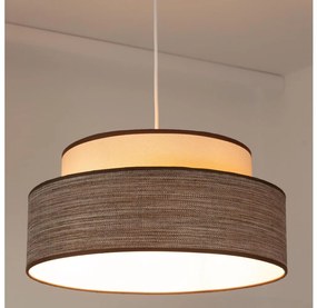 Пендел GRACE 1xE27/60W/230V кремав/кафяв