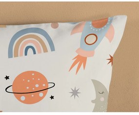 Синьо -бежово единично памучно детско спално бельо 140x200 cm Eclips – Good Morning